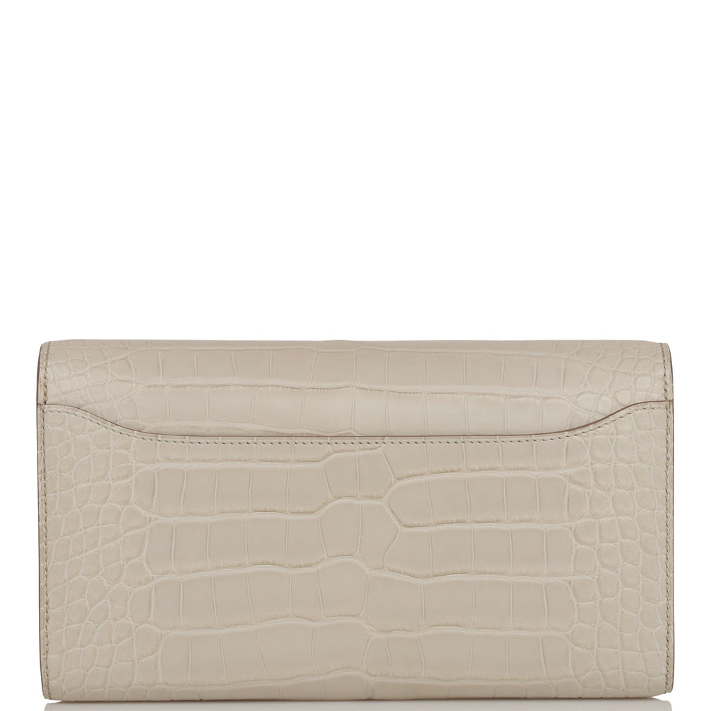 Hermès Bubblegum 5P Matte Alligator Constance Long Clutch Wallet – Pristine  Outfitter