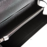 Hermes Kelly Wallet To Go Black Chevre Palladium Hardware