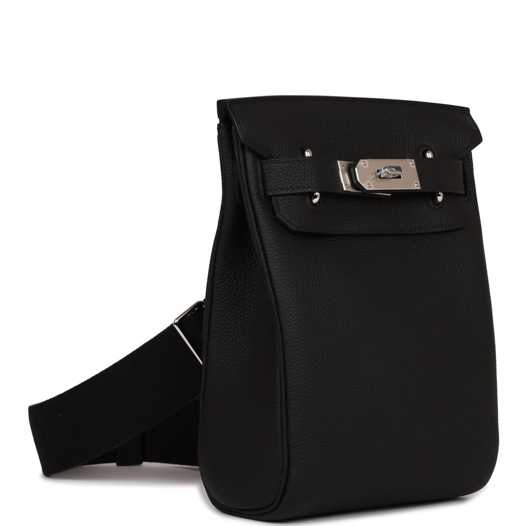 Hermes HAC A Dos PM Backpack Black Togo Palladium Hardware – Madison Avenue  Couture
