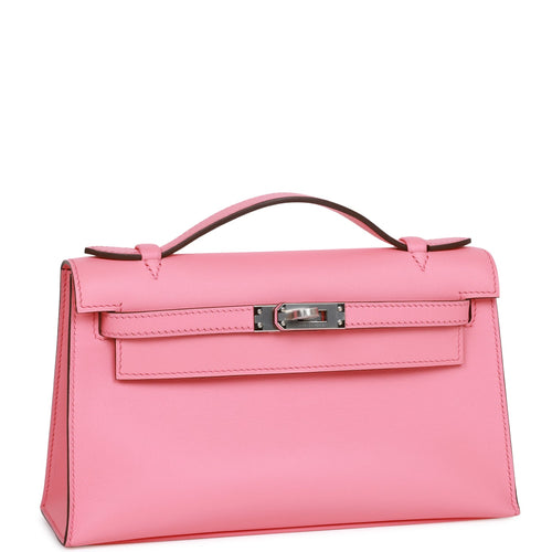 Hermès - Authenticated Kelly Mini Handbag - Leather Pink Plain for Women, Very Good Condition