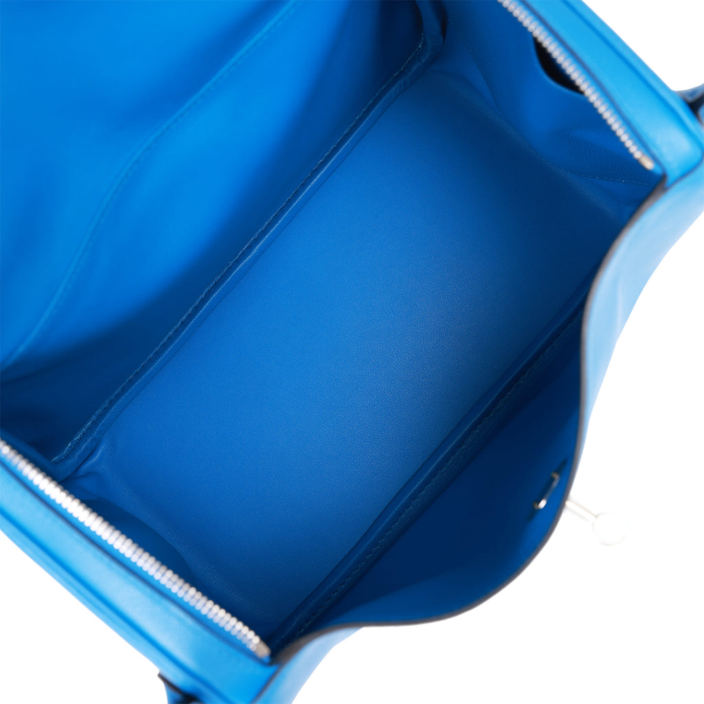 Hermes Lindy 30 Bleu Zellige Swift Palladium Hardware – Madison