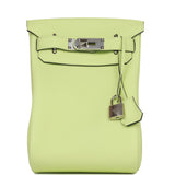 Hermes HAC A Dos PM Backpack Vert Absinthe Evercolor Palladium Hardware