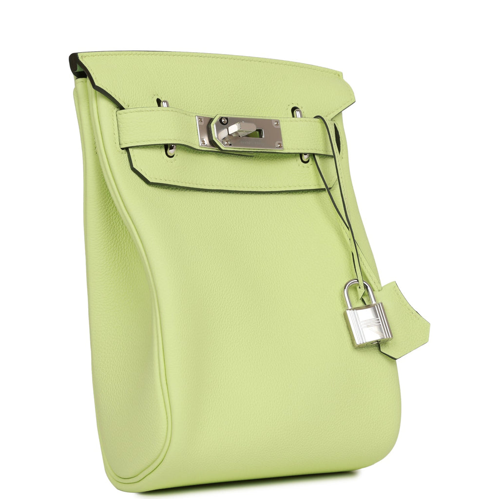 現貨Hermes Hac a Dos PM backpack（C6 Vert De Gris 灰綠色）, 名牌