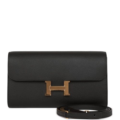 Hermes Constance Wallet To Go Black Epsom Gold Hardware