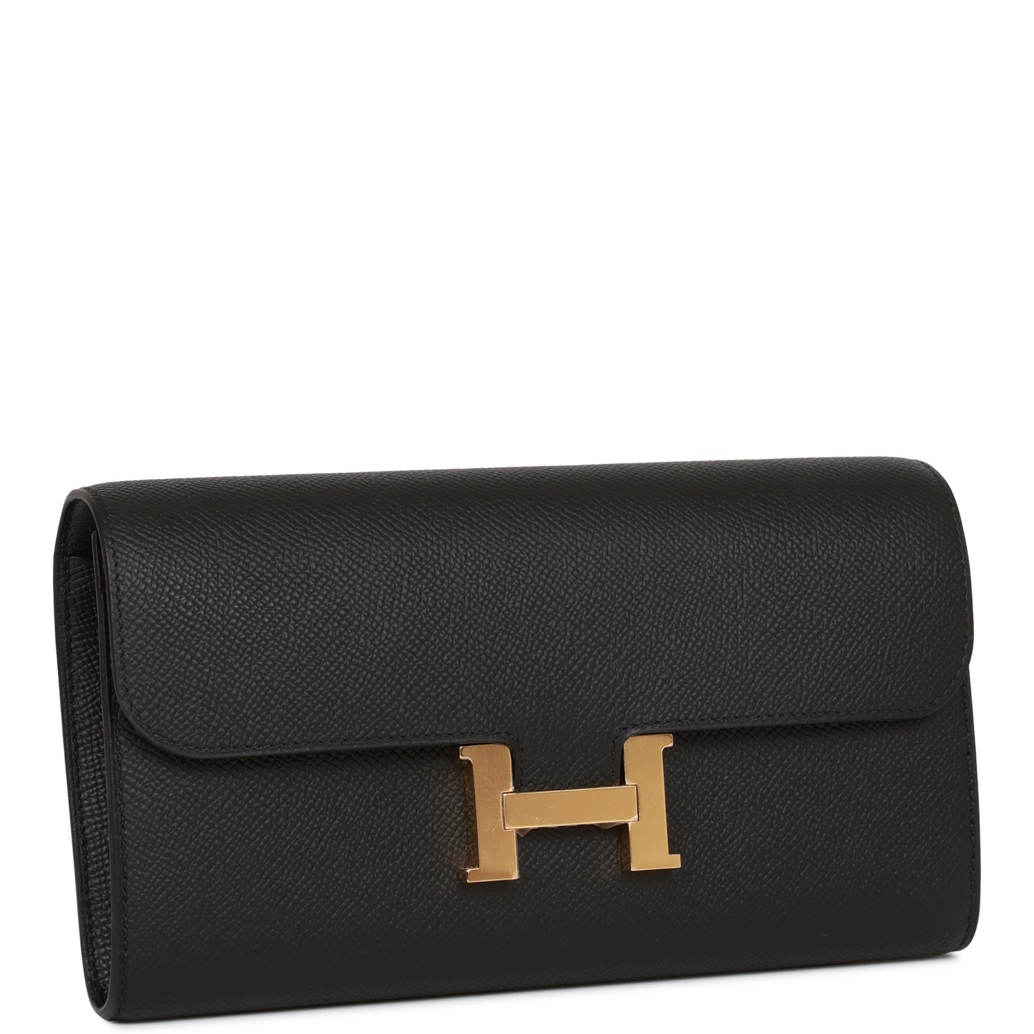 Hermes Constance Wallet To Go Black Epsom Gold Hardware