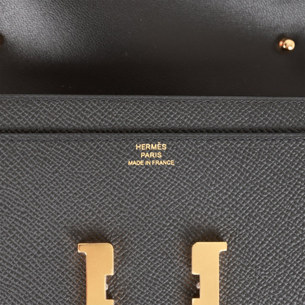 Hermes Constance Wallet To Go Black Epsom Gold Hardware