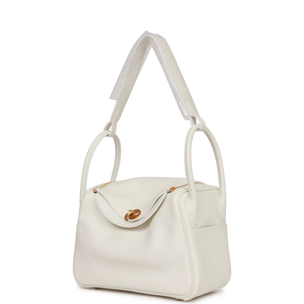 Hermès Evercolor Lindy 26 - White Handle Bags, Handbags - HER538246