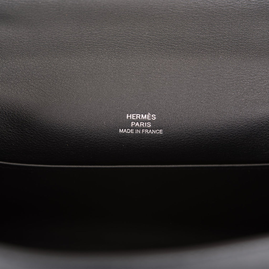 Hermès Kelly Pochette Etoupe Swift Palladium Hardware PHW — The
