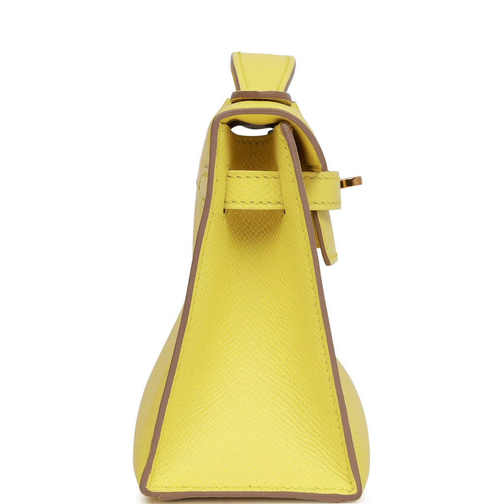Hermès Kelly Pochette Mini Rouge Casaque Veau Epsom Gold Hardware
