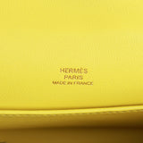 Pre-owned Hermes Kelly Pochette Soufre Epsom Gold Hardware