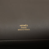 Hermes Kelly Pochette Gris Meyer Swift Gold Hardware