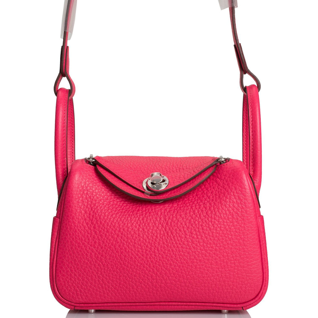 HERMES Lindy Size Mini Rose Extreme Taurillon Clemence– GALLERY