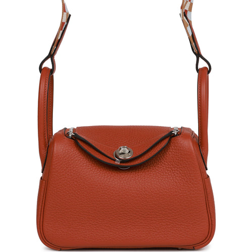 Hermès Raisin Clémence Lindy Handbag