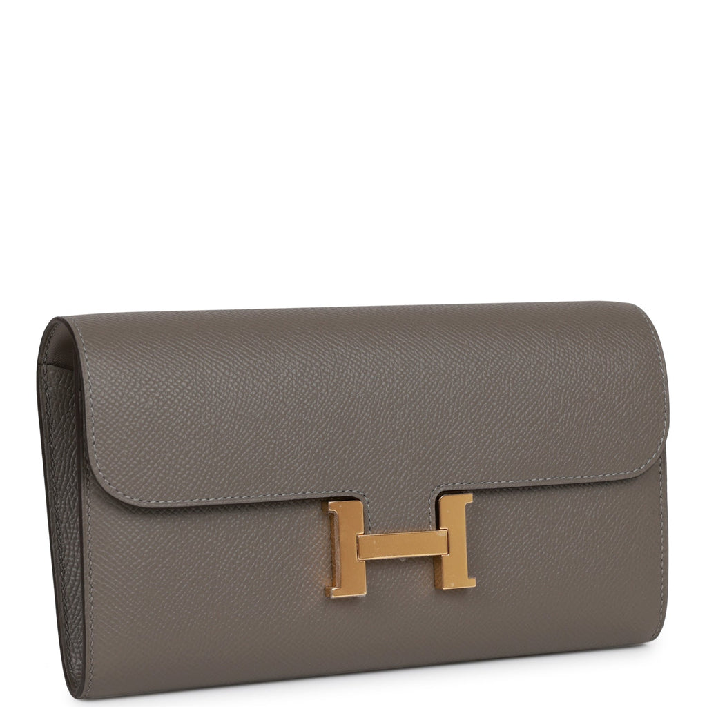 Hermes wallet grey Clearance