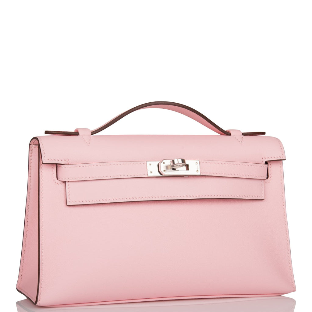 Hermes Rose Sakura Swift Mini Kelly Pochette Palladium Hardware – Madison  Avenue Couture