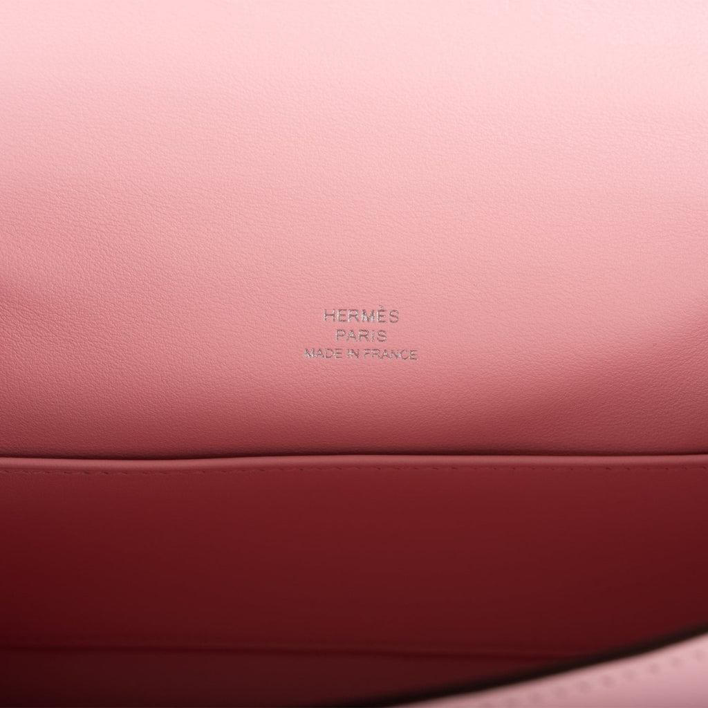 Hermes Rose Sakura Swift Mini Kelly Pochette Palladium Hardware – Madison  Avenue Couture