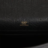 Hermes kelly pochette Ostrich kk 8U Glacier Gray Silver Hardware 22cm Full  HandmadeAuthentic quality - lushenticbags