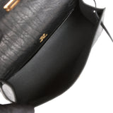Hermès Kelly Pochette Noir (Black) Epsom Gold Hardware GHW — The French  Hunter