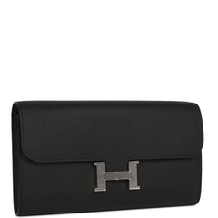Hermes Constance Wallet To Go Black Epsom Palladium Hardware