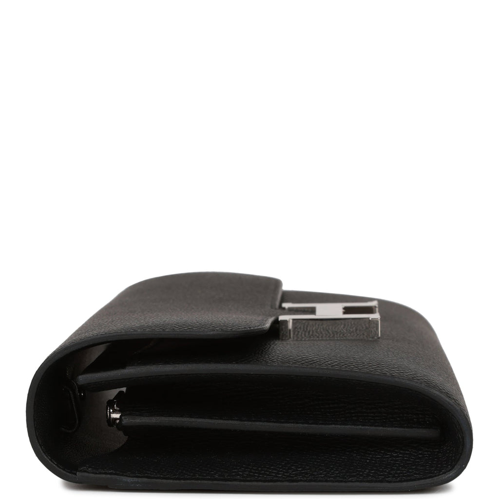 Hermès // Black Leather Clic Strap Wallet Bag – VSP Consignment