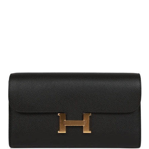 Hermes Constance Wallet To Go Black Epsom Gold Hardware