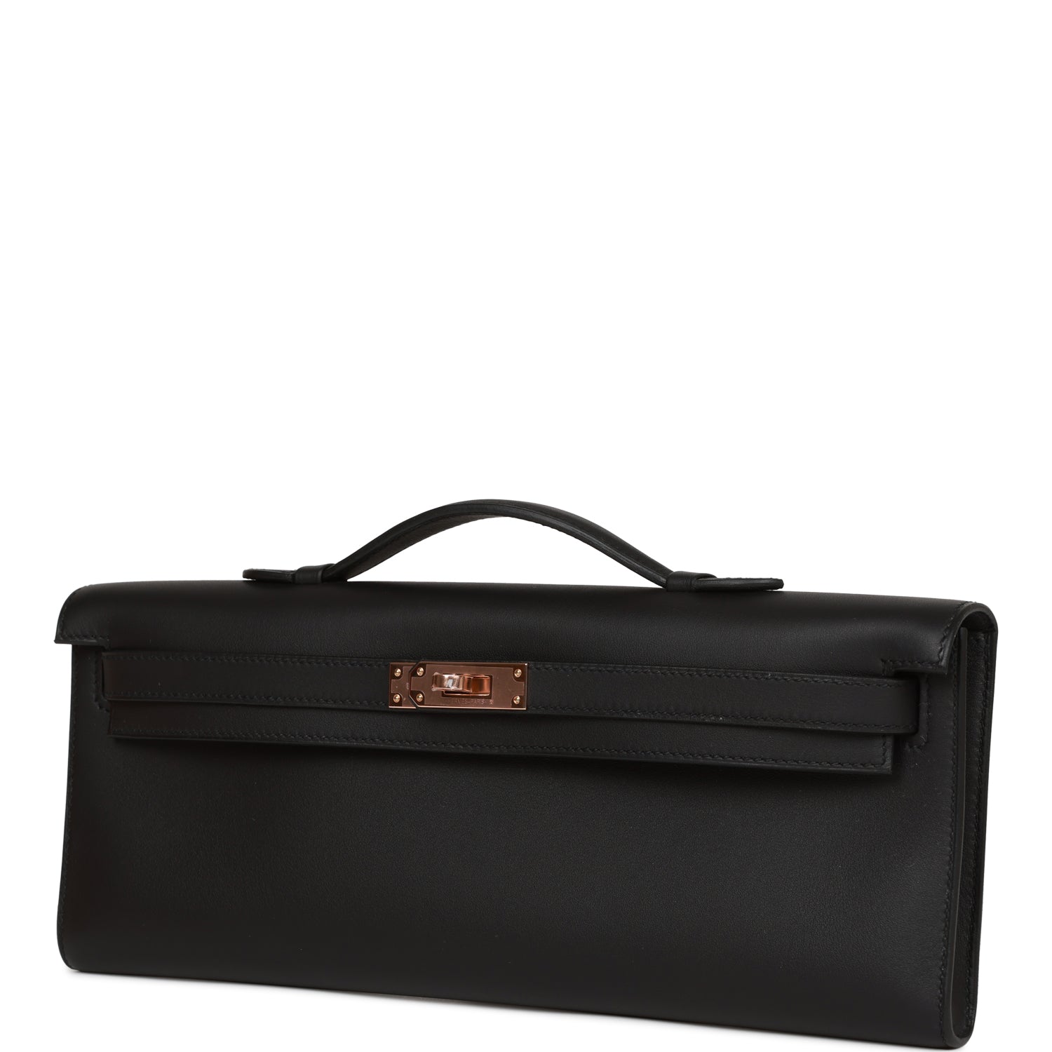 Hermes Kelly Cut Black Swift Rose Gold Hardware – Madison Avenue Couture