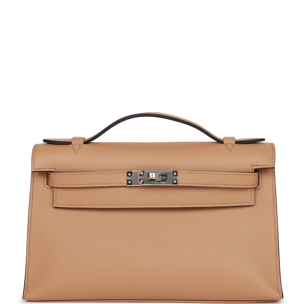 A CHAI SWIFT LEATHER KELLY POCHETTE WITH GOLD HARDWARE, HERMÈS, 2022