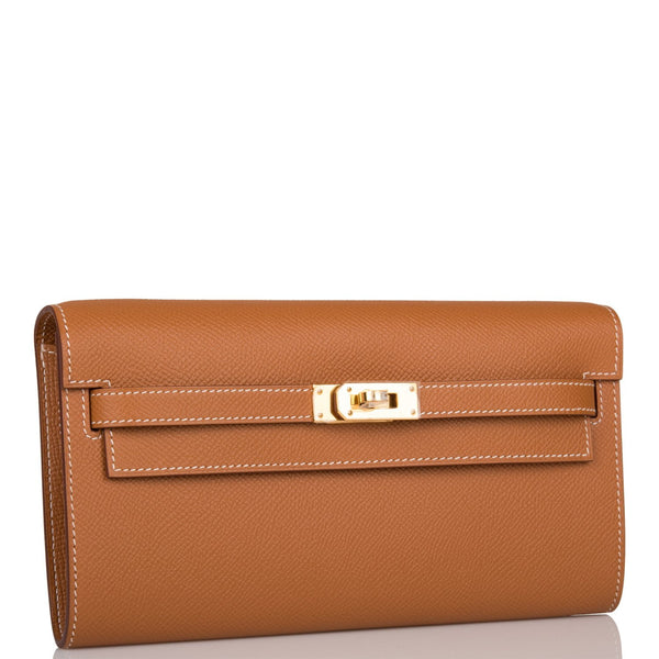Hermes Kelly Wallet To Go Gold Epsom Gold Hardware – Madison Avenue Couture