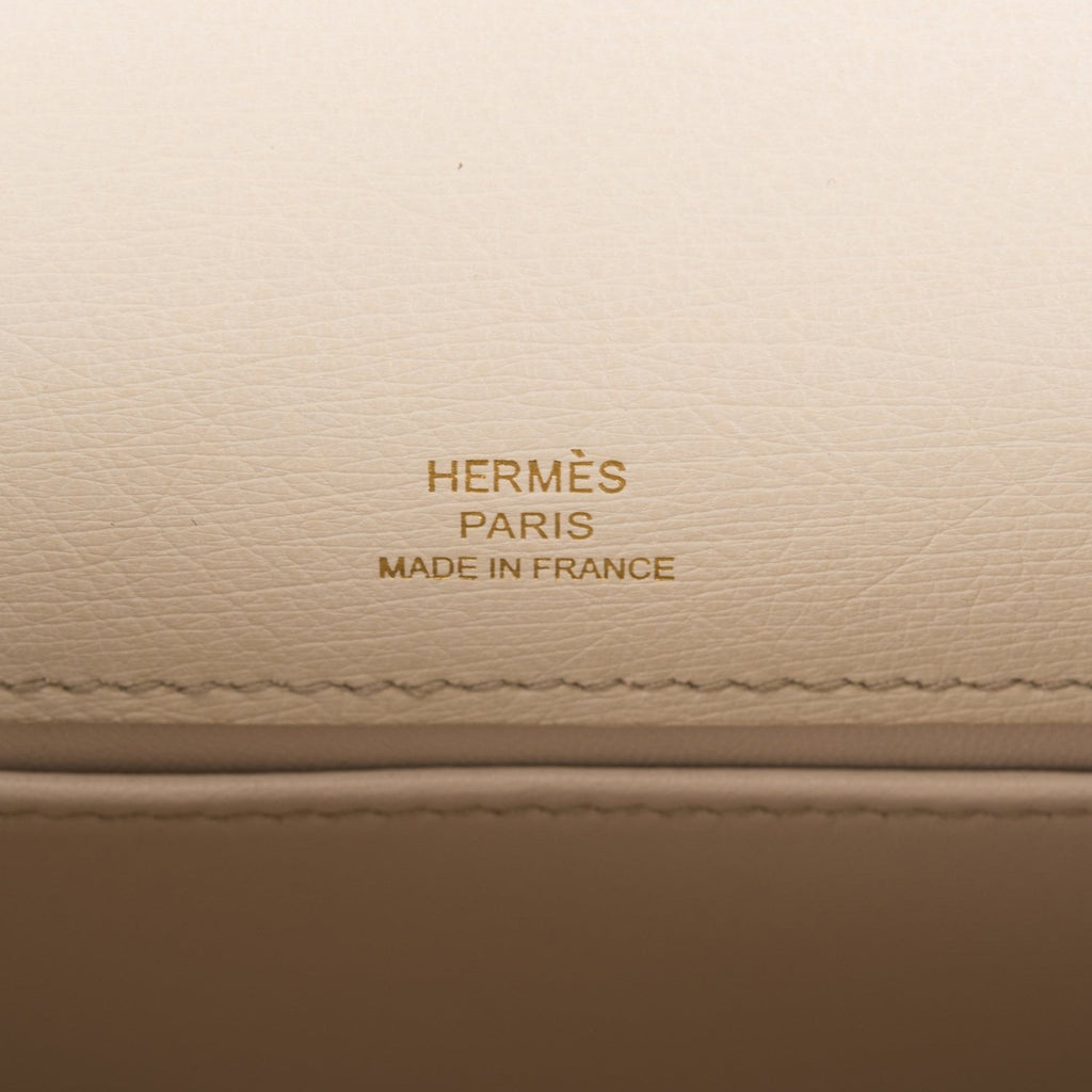 Hermès Kelly Pochette Rouge Sellier Ostrich with Gold Hardware - 2021