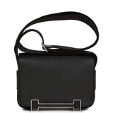 Hermes Geta Black Chevre Palladium Hardware