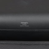 Hermes Geta Black Chevre Palladium Hardware