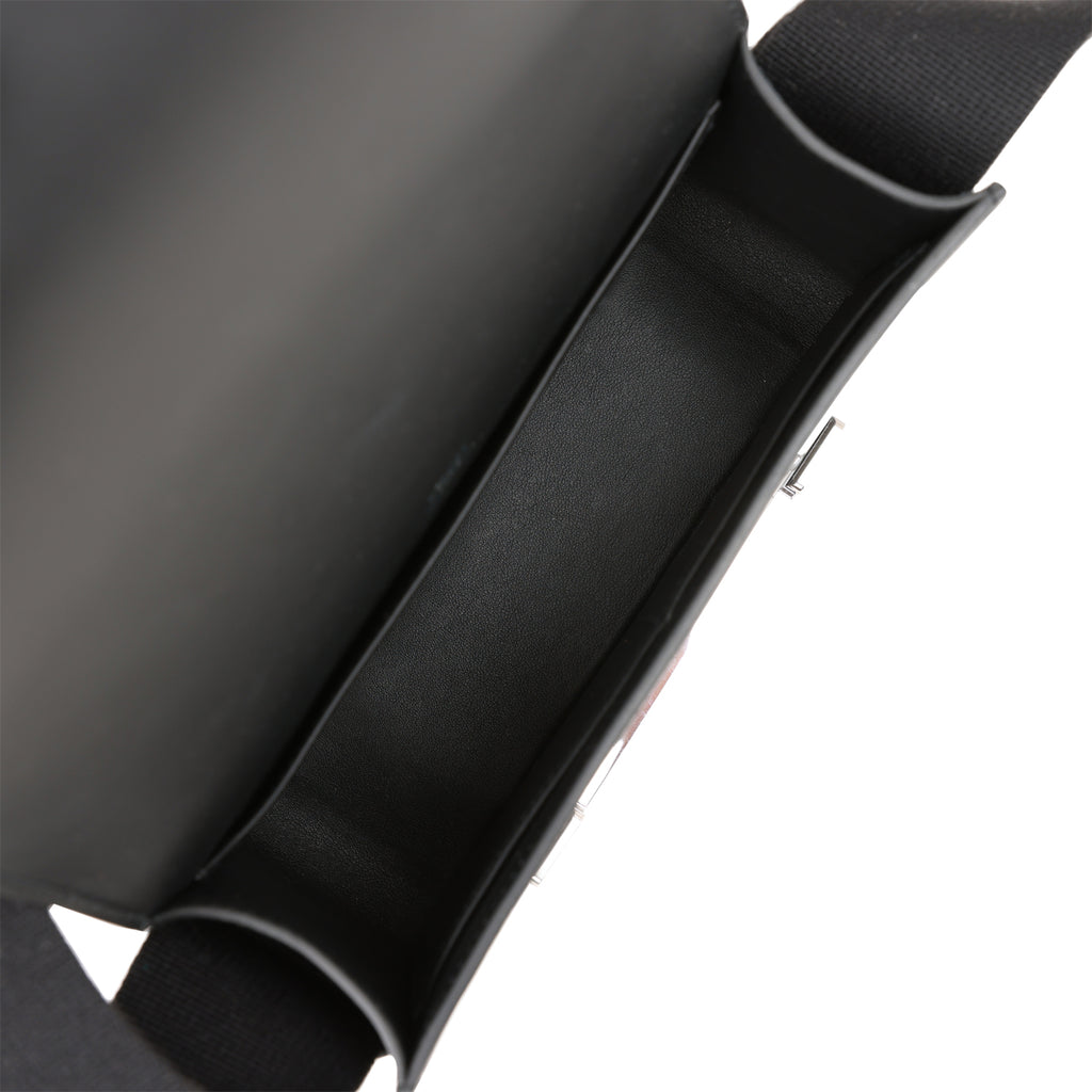 Hermes Geta Bag Black Chevre Palladium Hardware – Madison Avenue