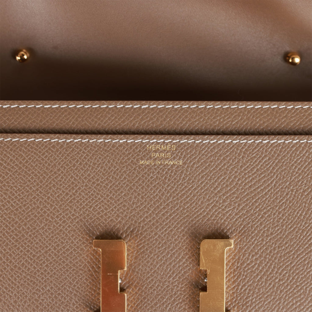 Hermès Constance Long To Go Wallet Gold Epsom Palladium Hardware