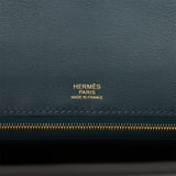 Hermes 24/24 Bag 35 Vert Rousseau Togo and Swift Gold Hardware