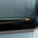 Hermes 24/24 Bag 35 Vert Rousseau Togo and Swift Gold Hardware