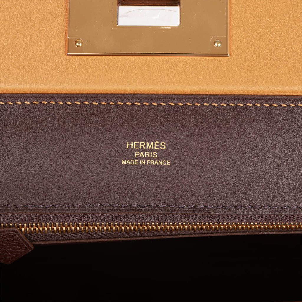 Hermès Caramel Swift And Evercolor Mini 24/24 Gold Hardware, 2021 Available  For Immediate Sale At Sotheby's