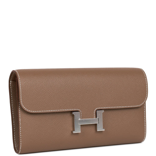 Hermes Constance Wallet To Go Etoupe Epsom Palladium Hardware