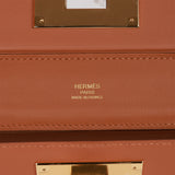 Hermes Mini 24/24 Bag Gold Evercolor and Swift Gold Hardware