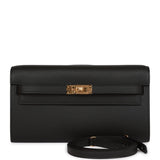 Hermes Kelly Wallet To Go Black Epsom Gold Hardware