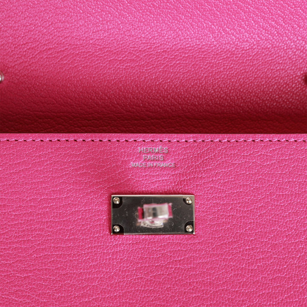 Hermès Kelly To Go Wallet Rose Mexico Chevre Mysore Palladium Hardware –  Coco Approved Studio