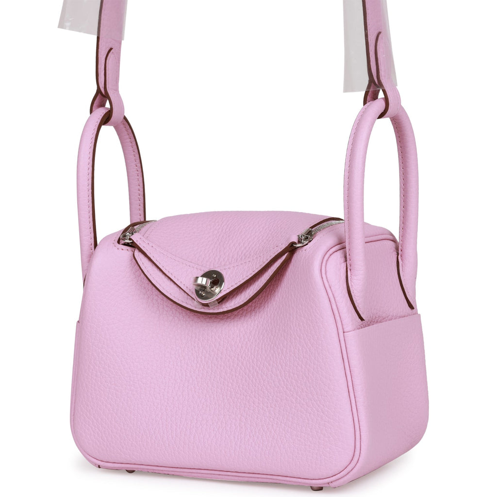 Hermes, Bags, Herms Mini Lindy In Mauve Sylvestre