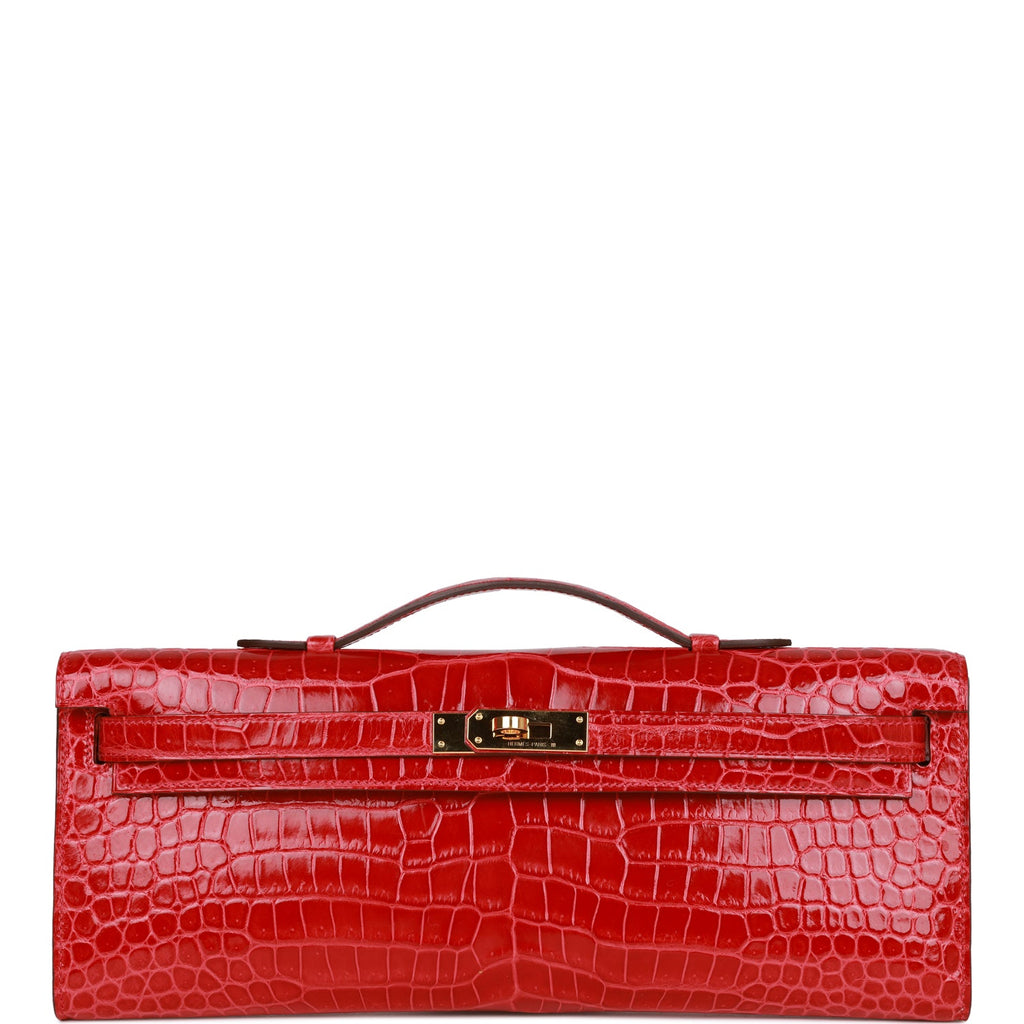Hermes, Bags, 0 Authentic Red Hermes Kelly Cut Clutch Bag