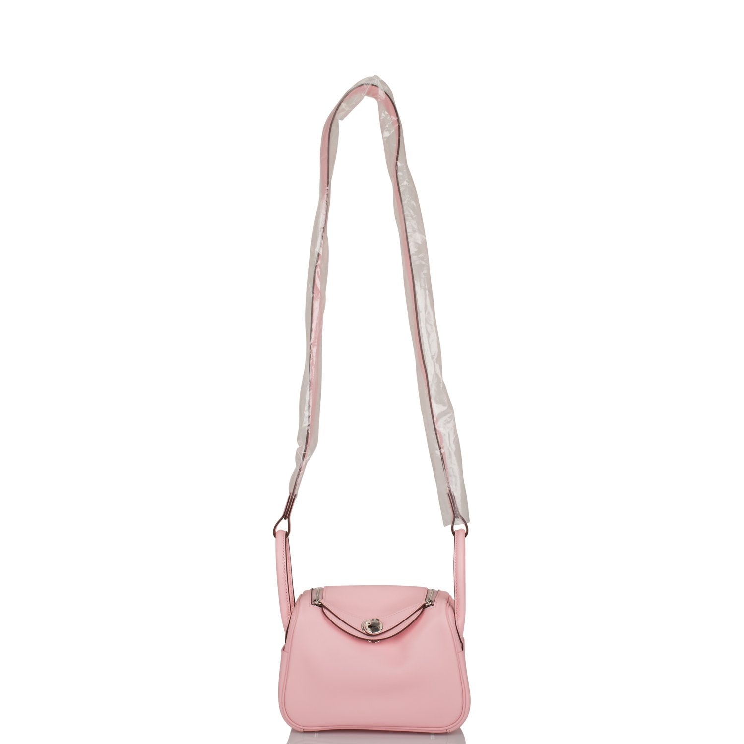 Hermes Mini Lindy Rose Sakura Swift Palladium Hardware – Madison Avenue ...