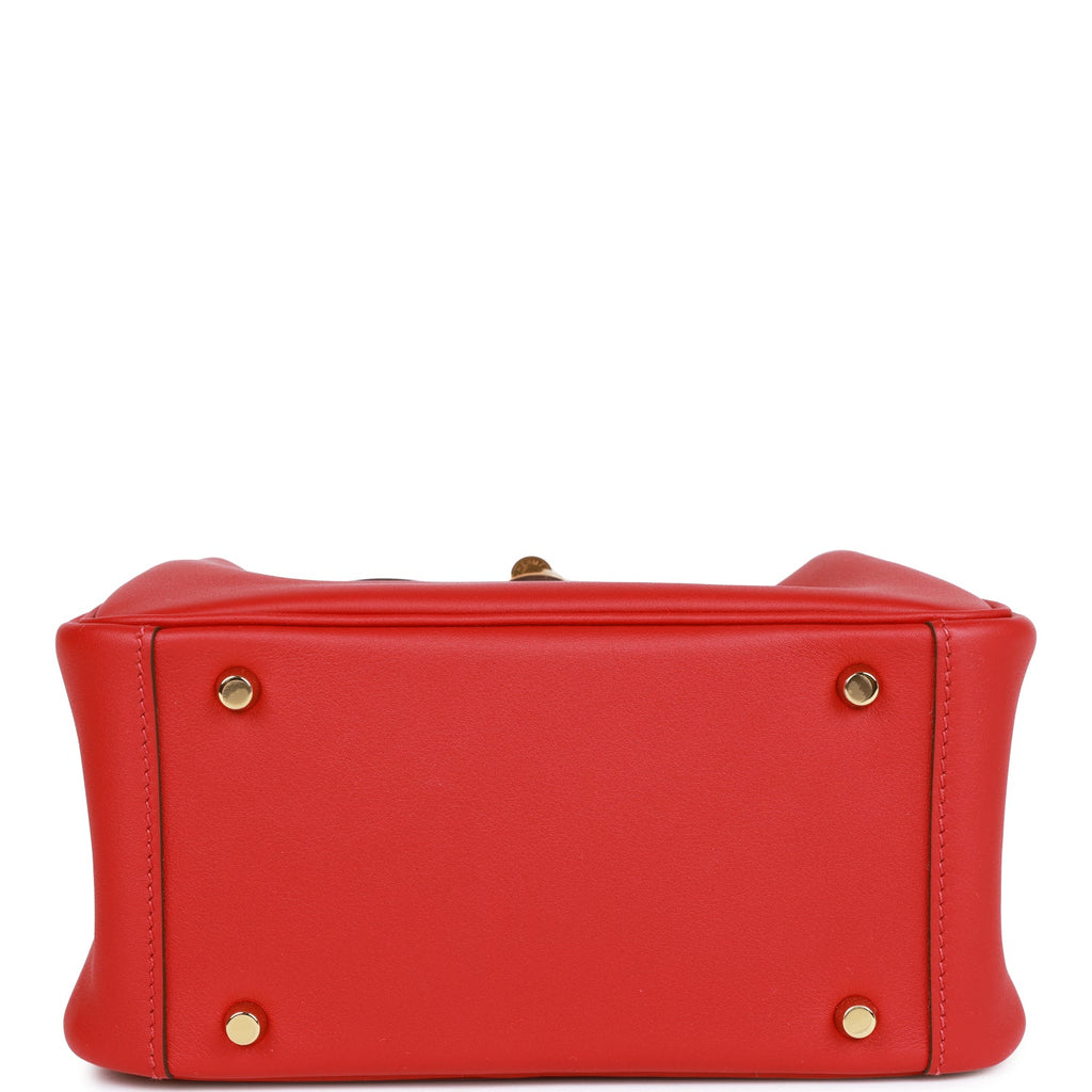 Hermes Mini Lindy Rouge Piment Swift Gold Hardware – Madison Avenue Couture