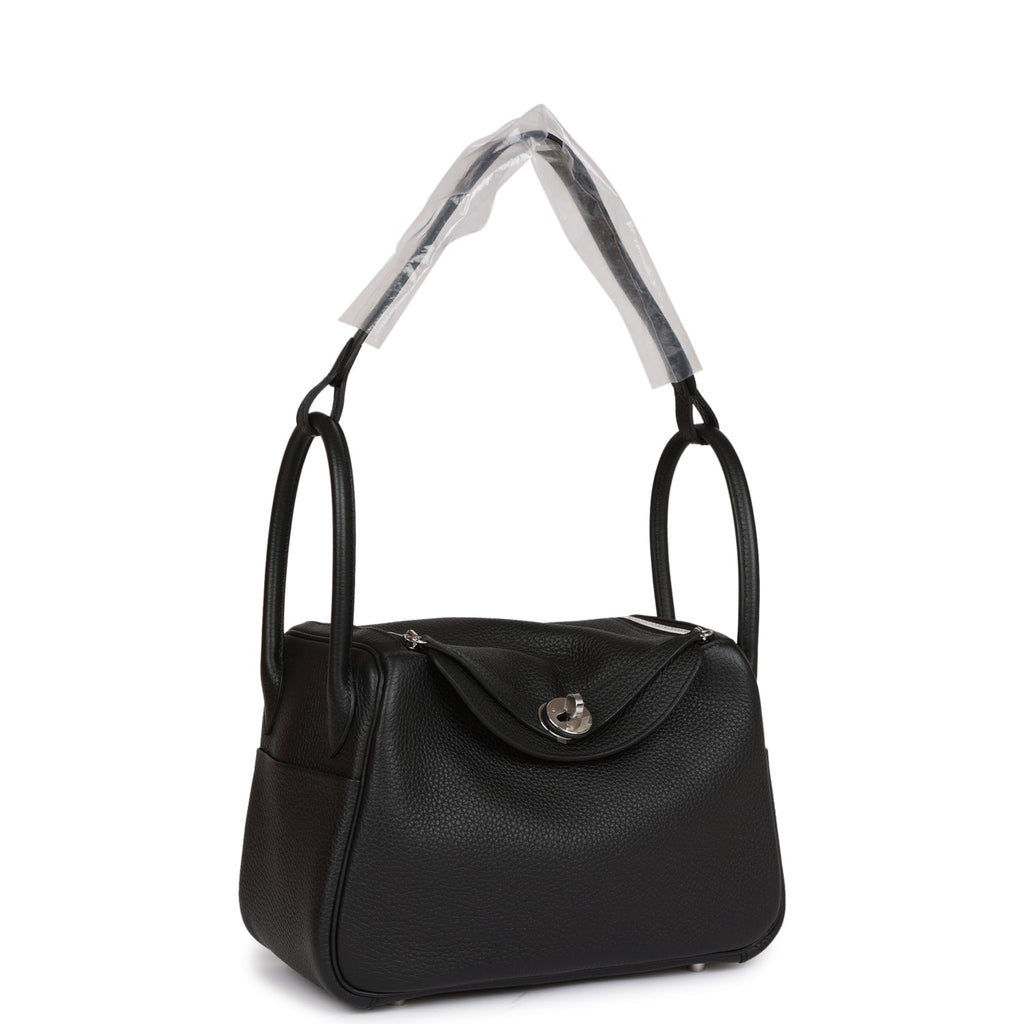 Hermes Lindy 26 In Black With Palladium Hardware at 1stDibs