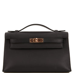 MINI KELLY POCHETTE BLACK - Bags Of Luxury