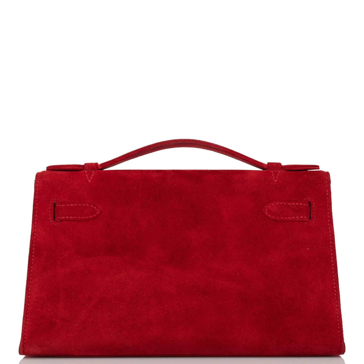 Hermes Kelly Pochette Rouge Vif Doblis Palladium Hardware – Madison ...