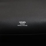 Hermes Kelly Pochette Black Swift Palladium Hardware