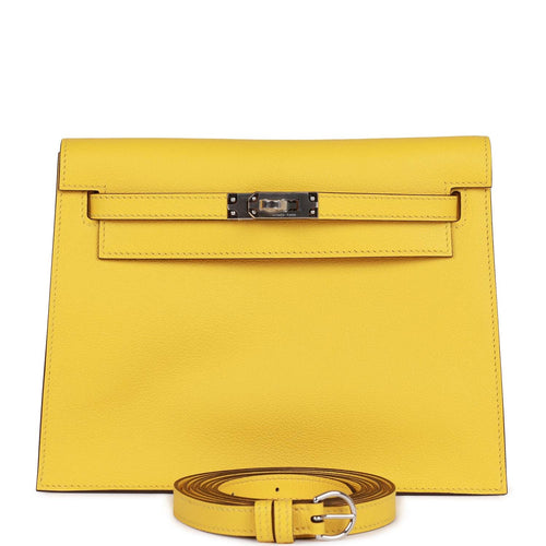 Hermes Kelly Pochette Gris Meyer Swift Gold Hardware – Madison Avenue  Couture