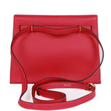 Hermès Kelly Rouge de Couer Evercolor Danse II Gold Hardware, 2020 (Very Good), Red Womens Handbag